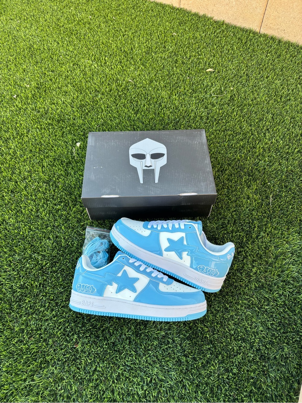 Bapesta x MF Doom Blue